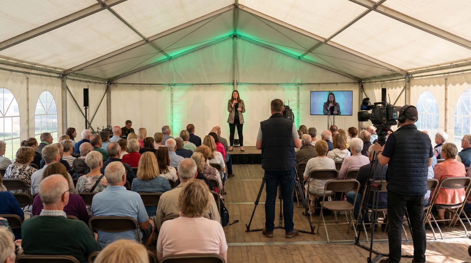 A filmed community event