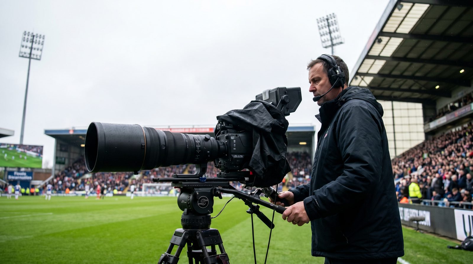 A sports event filmed with multiple cameras